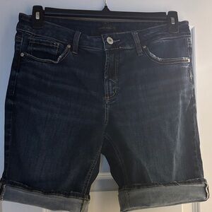 Silver Jeans Women's Dark Blue Jean Shorts